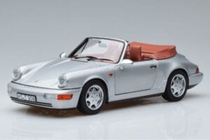 Porsche 911 964 Carrera 2 Kabriolett Hõbedane Norev 1:18 187330 Metall