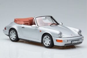 Porsche 911 964 Carrera 2 Kabriolett Hõbedane Norev 1:18 187330 Metall - pilt 5/7