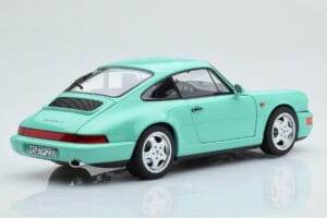 Porsche 911 964 Carrera 2 Mint Roheline Norev 1:18 187327 Metall - pilt 4/8