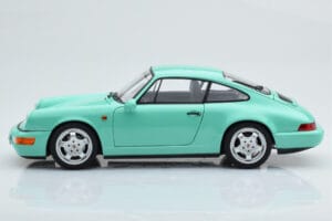 Porsche 911 964 Carrera 2 Mint Roheline Norev 1:18 187327 Metall - pilt 5/8