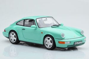 Porsche 911 964 Carrera 2 Mint Roheline Norev 1:18 187327 Metall - pilt 6/8