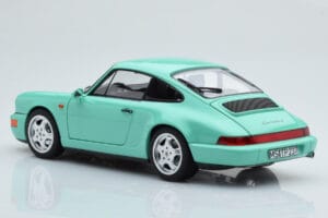 Porsche 911 964 Carrera 2 Mint Roheline Norev 1:18 187327 Metall - pilt 7/8