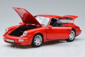 Porsche 911 964 Carrera 2 Punane Norev 1:18 187320 Metall - pilt 2/7