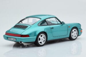 Porsche 911 964 Carrera 2 Wimbledon Roheline Norev 1:18 187329 Metall - pilt 4/8
