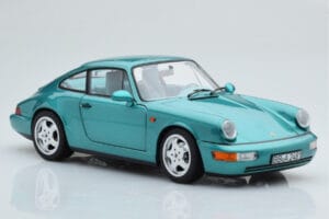 Porsche 911 964 Carrera 2 Wimbledon Roheline Norev 1:18 187329 Metall - pilt 6/8