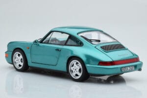 Porsche 911 964 Carrera 2 Wimbledon Roheline Norev 1:18 187329 Metall - pilt 7/8