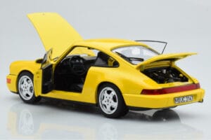 Porsche 911 964 Carrera 2 Kollane Norev 1:18 187328 Metall - pilt 3/8