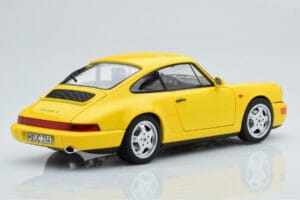 Porsche 911 964 Carrera 2 Kollane Norev 1:18 187328 Metall - pilt 4/8