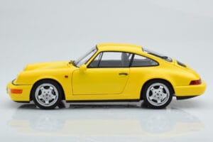Porsche 911 964 Carrera 2 Kollane Norev 1:18 187328 Metall - pilt 5/8