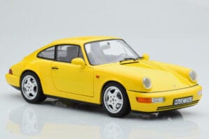 Porsche 911 964 Carrera 2 Kollane Norev 1:18 187328 Metall - pilt 6/8