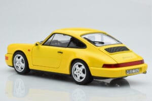 Porsche 911 964 Carrera 2 Kollane Norev 1:18 187328 Metall - pilt 7/8