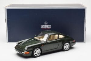 Porsche 911 964 Carrera 4 Roheline Metallic Asia Exclusive Norev 1:18 187326 Metall - pilt 8/8