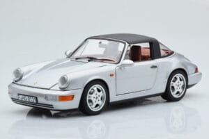 Porsche 911 964 Carrera 4 Targa Polar Hõbedane Norev 1:18 187342 Metall - pilt 4/9