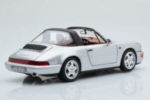 Porsche 911 964 Carrera 4 Targa Polar Hõbedane Norev 1:18 187342 Metall - pilt 5/9
