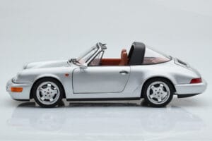 Porsche 911 964 Carrera 4 Targa Polar Hõbedane Norev 1:18 187342 Metall - pilt 6/9