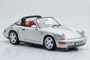 Porsche 911 964 Carrera 4 Targa Polar Hõbedane Norev 1:18 187342 Metall - pilt 7/9