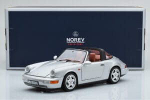 Porsche 911 964 Carrera 4 Targa Polar Hõbedane Norev 1:18 187342 Metall - pilt 9/9