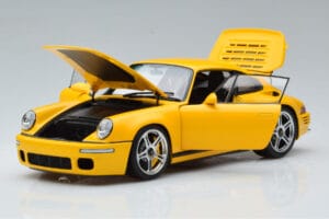 Porsche 911 964 RUF CTR Anniversary Blossom Kollane Almost Real 1:18 880301 Metall - pilt 2/8