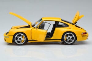 Porsche 911 964 RUF CTR Anniversary Blossom Kollane Almost Real 1:18 880301 Metall - pilt 4/8