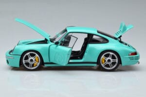 Porsche 911 964 RUF SCR Pearl Mint Roheline Almost Real 1:18 880206 Metall - pilt 4/10