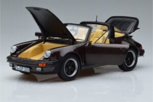 Porsche 911 964 Turbo Targa Pruun Norev 1:18 187665 Metall - pilt 2/8