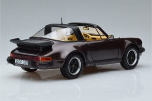 Porsche 911 964 Turbo Targa Pruun Norev 1:18 187665 Metall - pilt 3/8