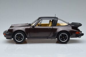 Porsche 911 964 Turbo Targa Pruun Norev 1:18 187665 Metall - pilt 4/8