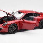 Porsche 911 991 Carrera GTS Carmine Punane Schuco 1:18 - image 2 of 8
