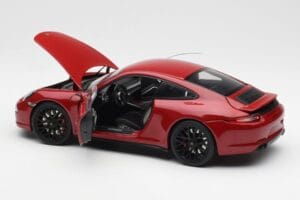 Porsche 911 991 Carrera GTS Carmine Punane Schuco 1:18 450039000 Metall - pilt 5/8