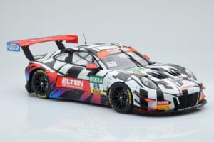 Porsche 911 GT3 R Iron Force by Ring Police #69 J. van Slooten / L. Luhr ADAC GT Masters 2018 Minichamps 1:18 153186969 Metal - pilt 3/5