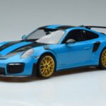 Porsche 911 991.2 GT3 RS Weissach Package Miami Sinine Kuldsed Veljed Minichamps 1:18 153068310 Metall