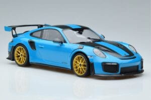 Porsche 911 991.2 GT3 RS Weissach Package Miami Sinine Kuldsed Veljed Minichamps 1:18 153068310 Metall - pilt 4/6