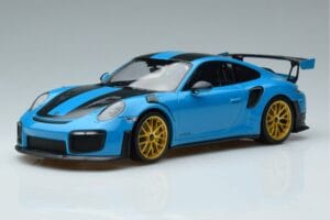 Porsche 911 991.2 GT3 RS Weissach Package Miami Sinine Kuldsed Veljed Minichamps 1:18 153068310 Metall