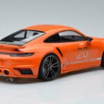 Porsche 911 992 Turbo S China 20th Anniversary Oranž Minichamps 1:18 - image 2 of 6
