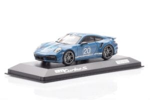 Porsche 911 992 Turbo S Oslo Sinine Minichamps 1:43 WAP0209050N001 Metall - pilt 2/4