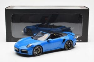 Porsche 911 992 Turbo S Shark Sinine GT Spirit 1:18 GT441 Vaik - pilt 6/6