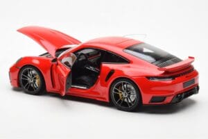 Porsche 911 992 Turbo S Sport Design Punane Minichamps 1:18 113069078 Metall - pilt 5/8
