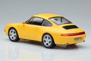 Porsche 911 993 Carrera Kollane Norev 1:18 187596 Metall - pilt 5/6