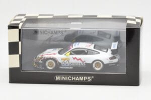 Porsche 911 996 GT3 RS Siemens #50 M. Ortelli / M. Lieb / R. Dumas 24 Hours of Spa 2003 Winners Minichamps 1:43 400036950 Met - pilt 4/4