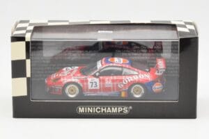Porsche 911 996 GT3 RSR Gulf #73 Lambert / Lefort / Palttala 1000km Spa 2005 Minichamps 1:43 400056473 Metall - pilt 4/4