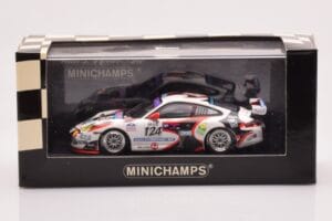Porsche 911 997 GT3 Cup #124 Mattheus / Geoffroy / Vanbellingen / Fumal 24 Hours of Spa 2005 Minichamps 1:43 400056224 Metall - pilt 4/4