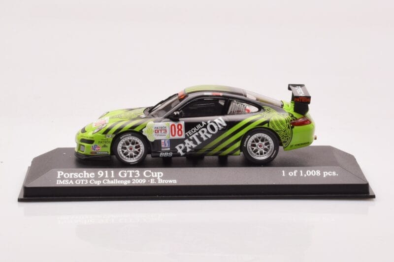 Porsche 911 997 GT3 Cup #8 E. Brown IMSA GT3 Challenge 2009 Minichamps 1:43