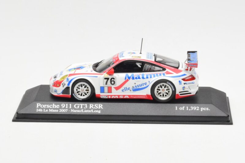 Porsche 911 997 GT3 RSR Matmut #76 P. Narac / R. Lietz / P. Long 24 Hours of Le Mans 2007 Minichamps 1:43