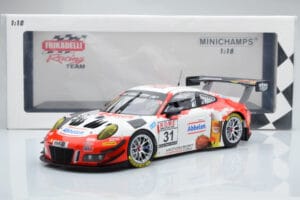 Porsche 911 GT3 R Frikadelli Racing Team #31 M. Arnold / I. Fernandez Winners VLN Round 3 2018 Minichamps 1:18 153186991 Meta - pilt 6/6