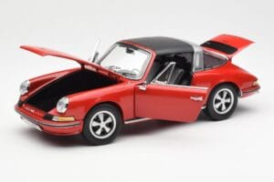 Porsche 911 Targa S Punane Schuco 1:18 450036200 Metall - pilt 2/9