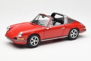 Porsche 911 Targa S Punane Schuco 1:18 450036200 Metall - pilt 3/9