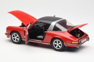 Porsche 911 Targa S Punane Schuco 1:18 450036200 Metall - pilt 6/9