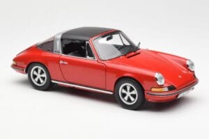 Porsche 911 Targa S Punane Schuco 1:18 450036200 Metall - pilt 7/9