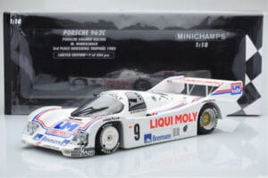 Porsche 962C Kremer Racing Liqui Moly #9 M. Winkelhock 3rd Place Norisring Trophy 1985 Minichamps 1:18 155856509 Metall - pilt 6/6