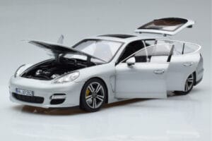 Porsche Panamera 970 Turbo Hõbedane Norev 1:18 187609 Metall - pilt 2/7